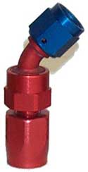 -10 AN Aluminum 45 Degree Hose Fitting  Part No. 021045